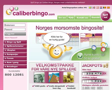 Caliber Bingo skjermbilde