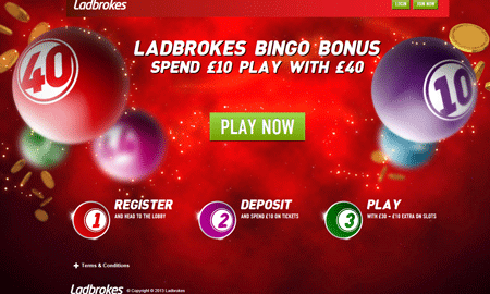 Ladbrokes Bingo skjermbilde