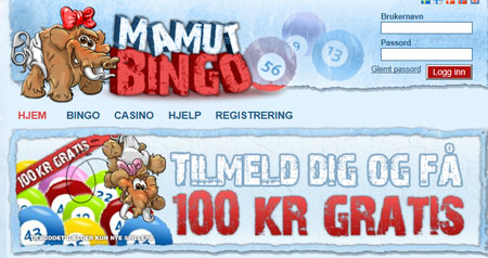 Mamut Bingo skjermbilde